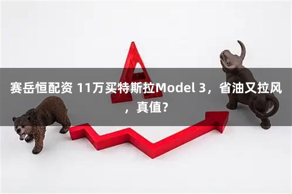 赛岳恒配资 11万买特斯拉Model 3，省油又拉风，真值？