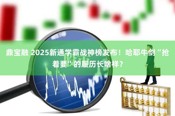 鼎宝融 2025新通学霸战神榜发布！哈耶牛剑“抢着要”的履历长啥样？