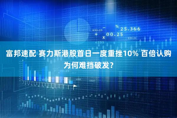 富邦速配 赛力斯港股首日一度重挫10% 百倍认购为何难挡破发？